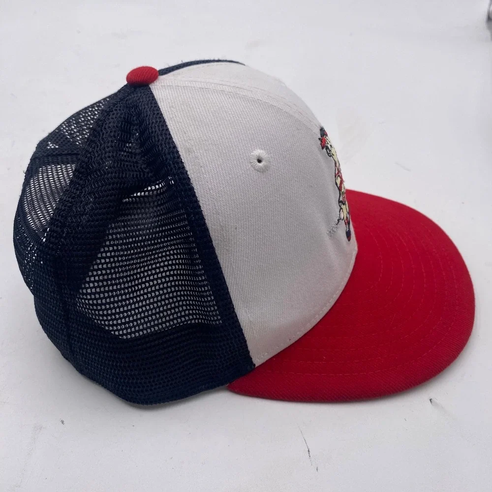 ATLANTA BRAVES New Era 9FIFTY Blooper Mascot Trucker Hat Youth White Navy Red